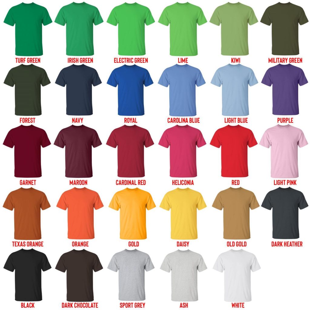 t shirt color chart - Game Grumps